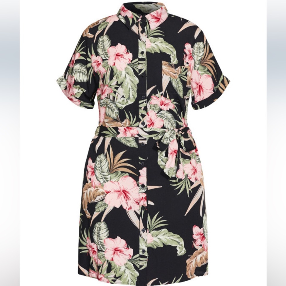 City Chic Shirt Dress